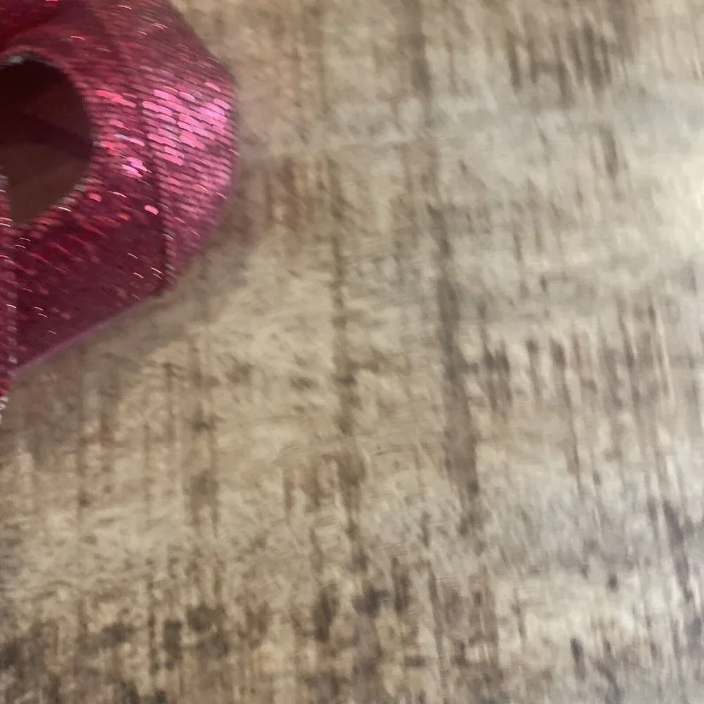 Toms Red Sparkle Mary Jane Shoes Slip On Hard Soles Formal Toddler Baby Size 2